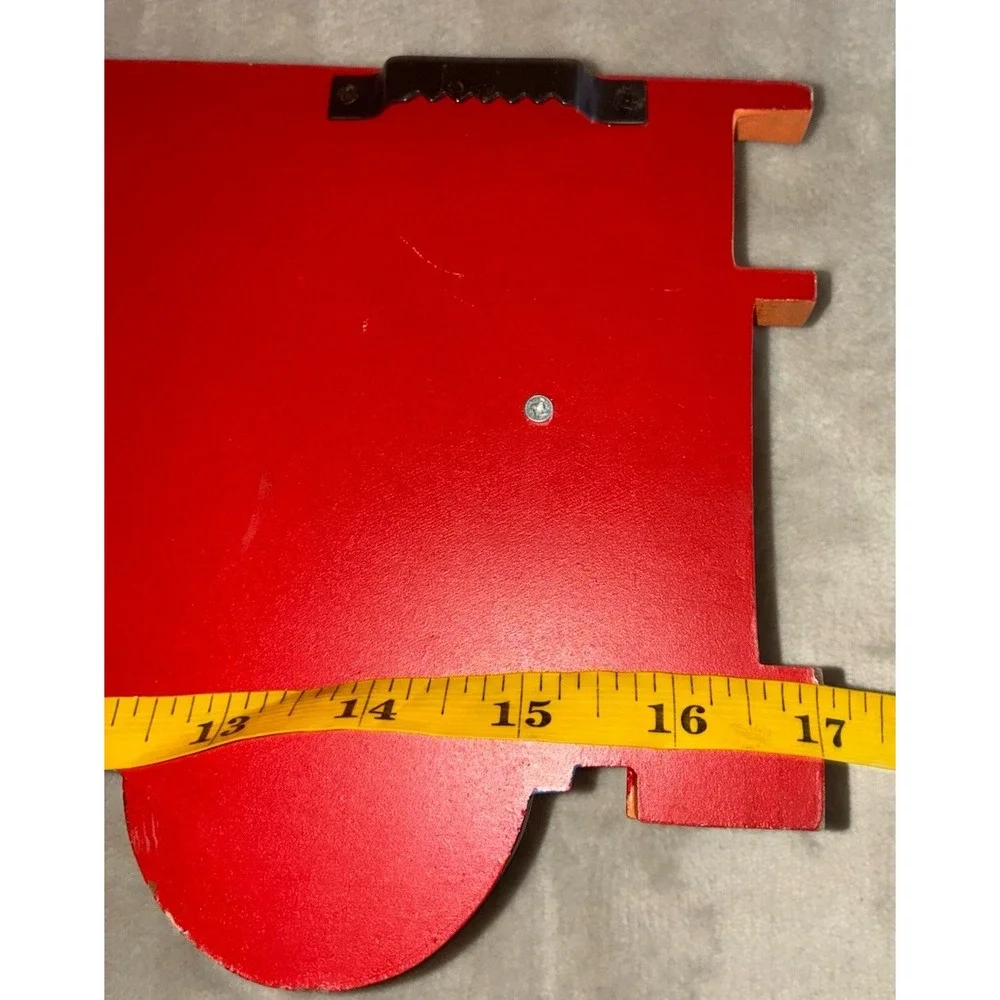 Wall Hook Mount Children Firetruck Wood Coat Hanger Three Hook Vintage‎